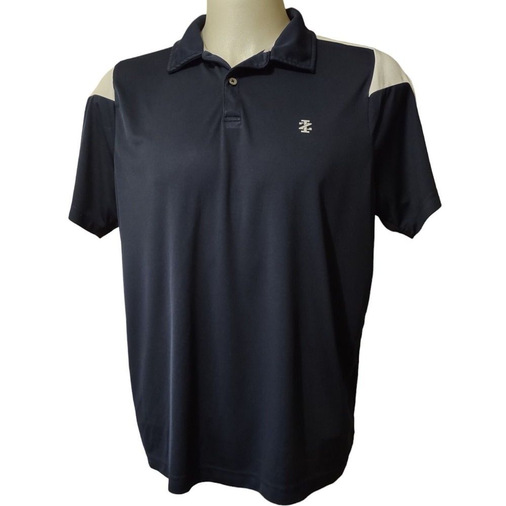Izod Golf Men's Polo Shirt Short Sleeve Adult ‎ Large Collared 2 button pullover